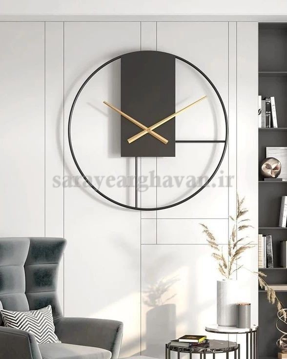 ساعت دیواری مدرن فلزی کد H211