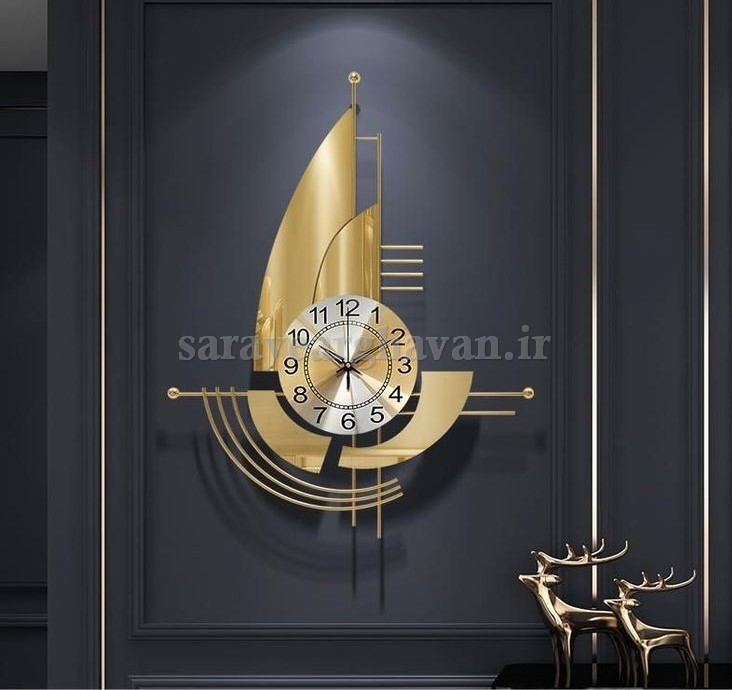 ساعت دیواری مدرن فلزی  کد H201