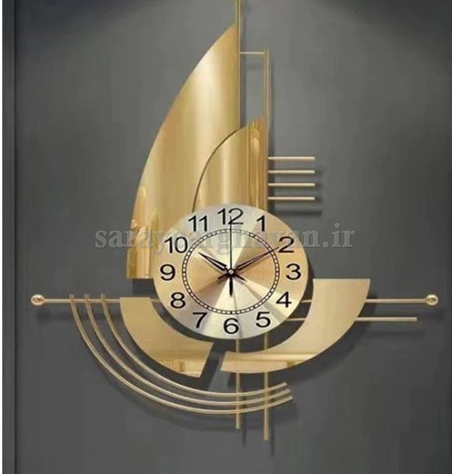 ساعت دیواری مدرن فلزی کد H201