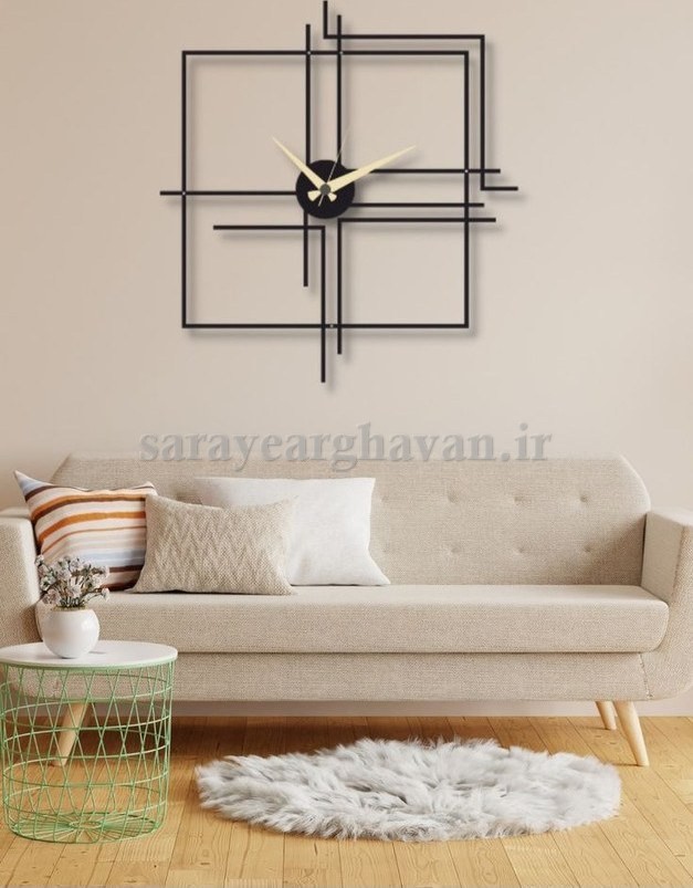 ساعت دیواری مدرن فلزی کد H191
