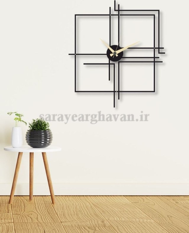 ساعت دیواری مدرن فلزی کد H191