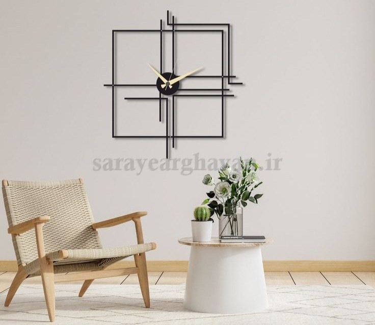 ساعت دیواری مدرن فلزی کد H191