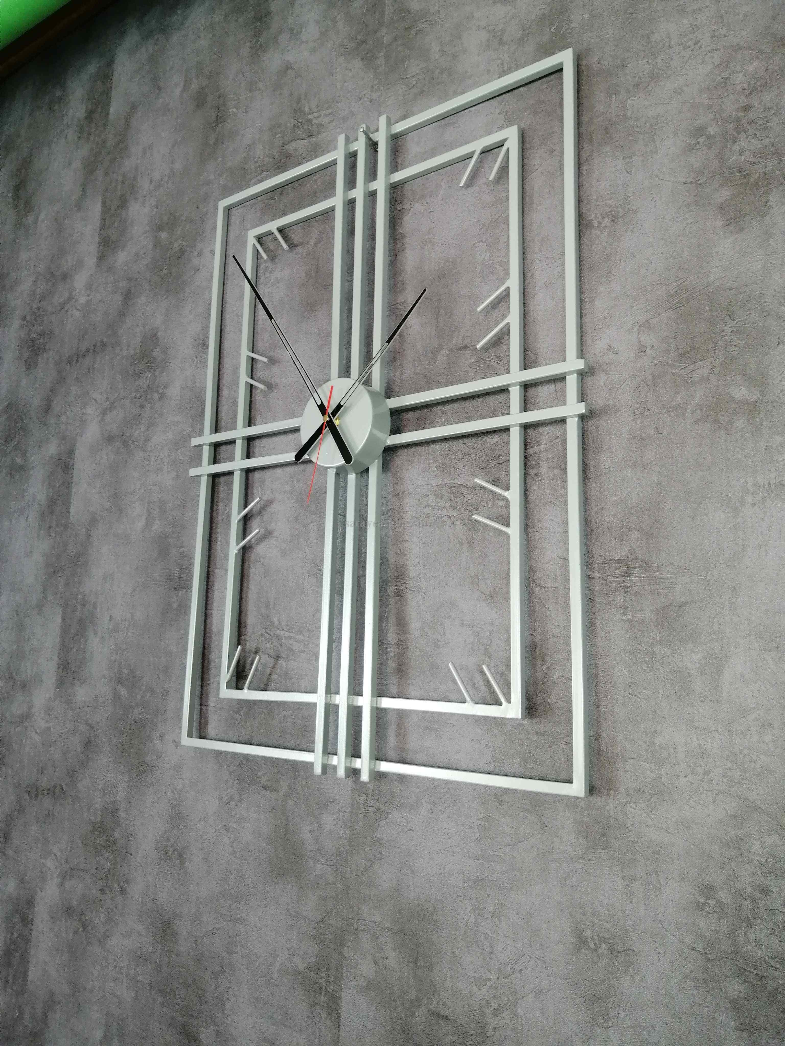 ساعت دیواری مدرن فلزی کد H185