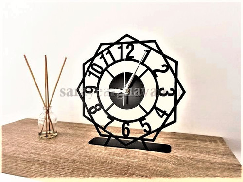 ساعت رومیزی مدرن فلزی کد H168