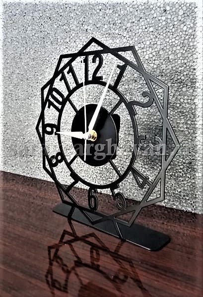 ساعت رومیزی مدرن فلزی کد H168