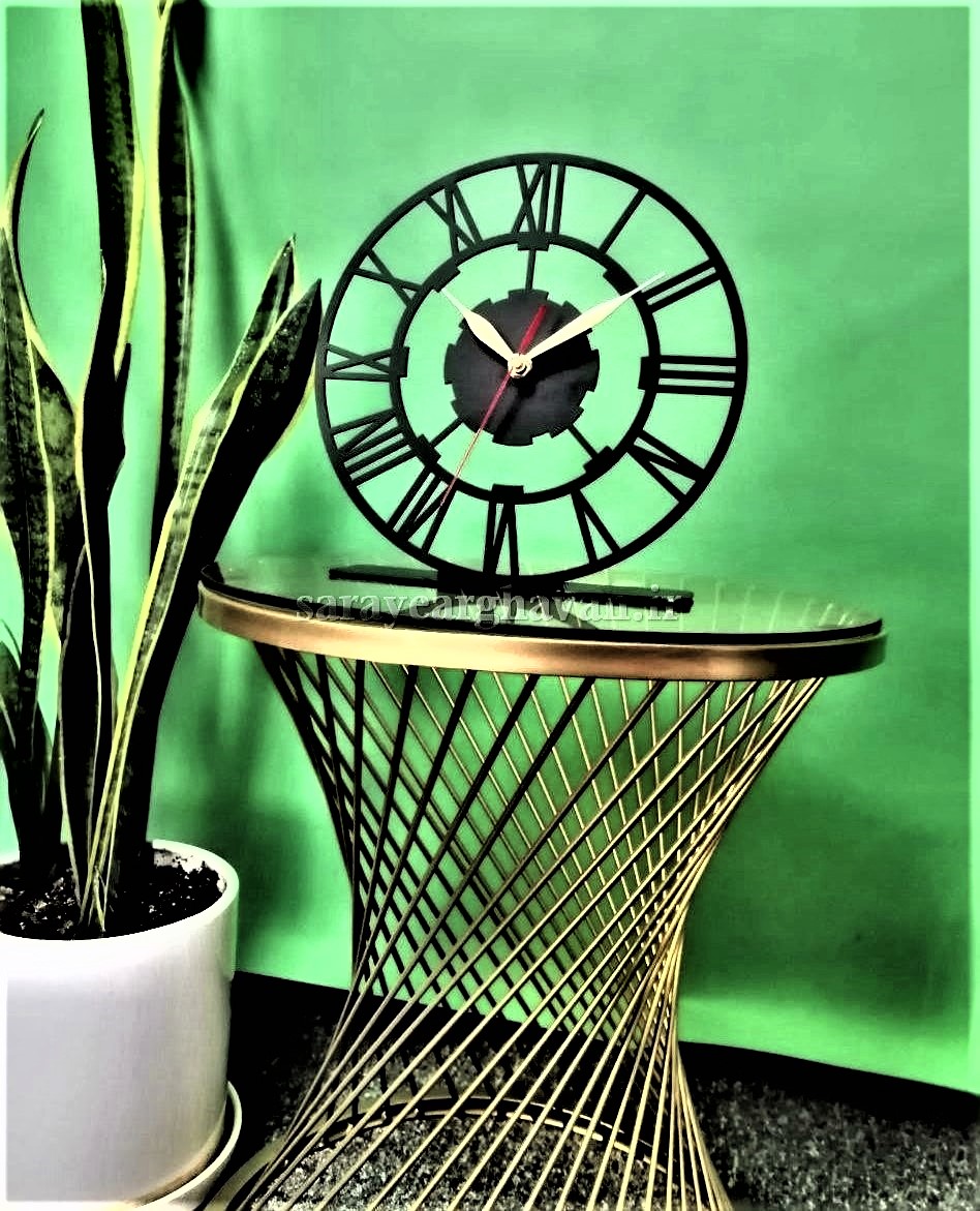 ساعت رومیزی مدرن فلزی کد H167