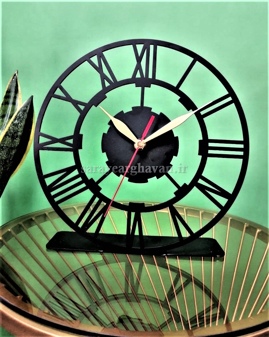ساعت رومیزی مدرن فلزی کد H167