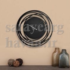 ساعت دیواری مدرن فلزی، کدH157