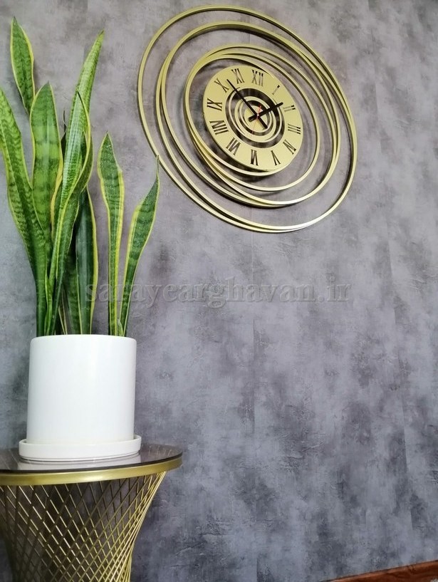 ساعت دیواری مدرن فلزی، کد H153