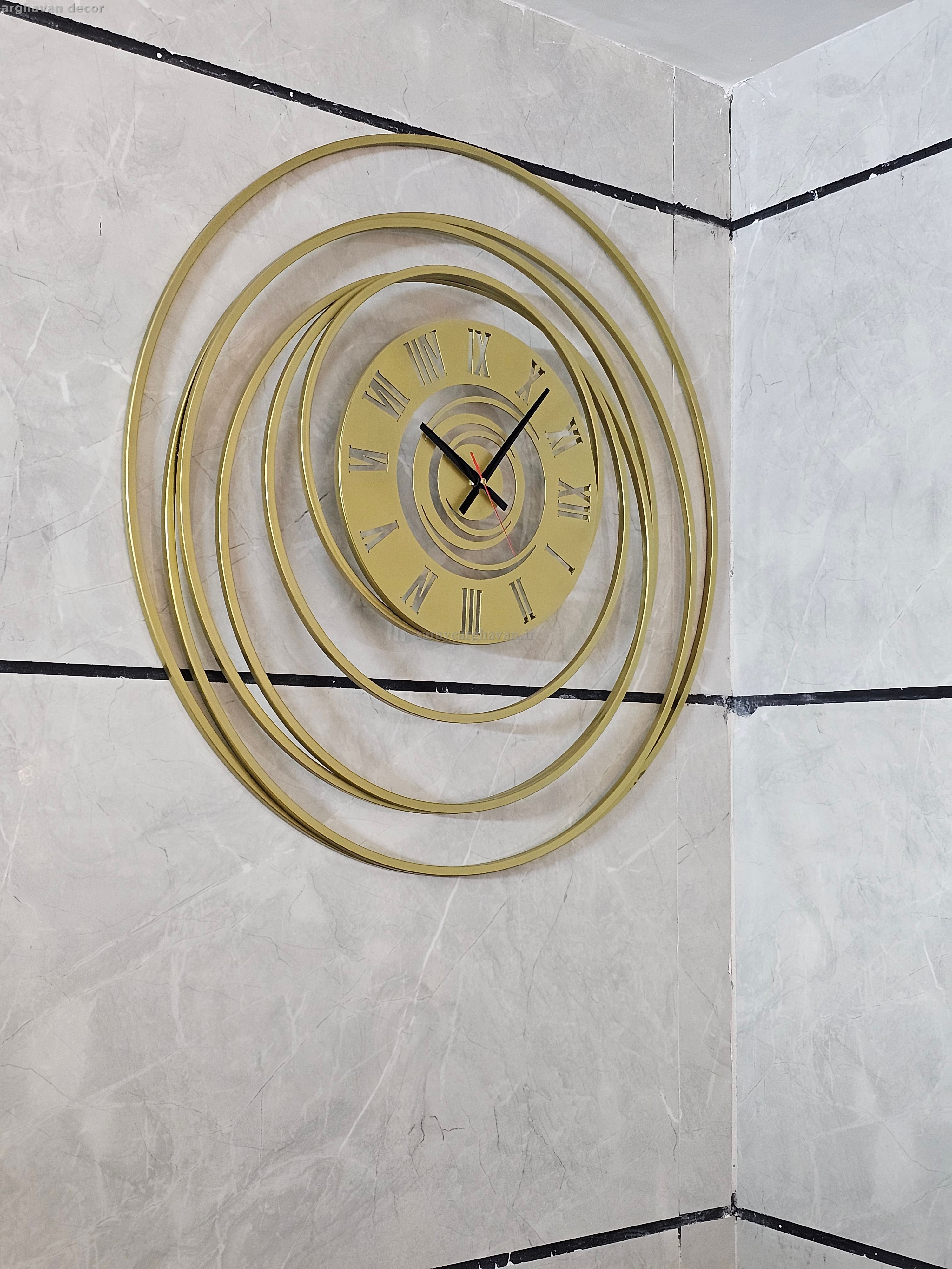 ساعت دیواری مدرن فلزی، کد H153