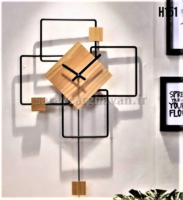 ساعت دیواری مدرن فلزی  کد H151