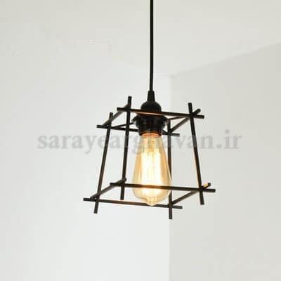 لوستر آویز مدرن فلزی تک شعله طراحی خاص و شیک (قیمت تکی)A129