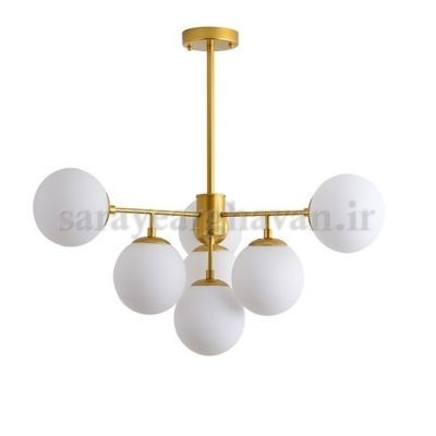 لوستر آویز مولکولی مدرن فلزی 7 شعله با طراحی لوکس(ارسال با حباب)  A290