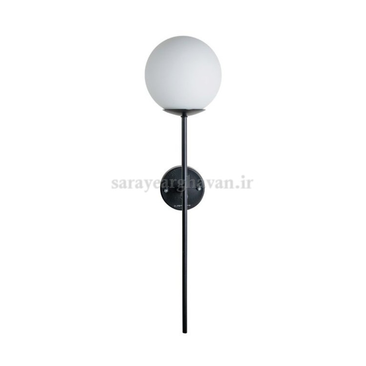 دیوارکوب(چراغ دیواری)مدرن فلزی تک شعله، ارسال با حباب D120