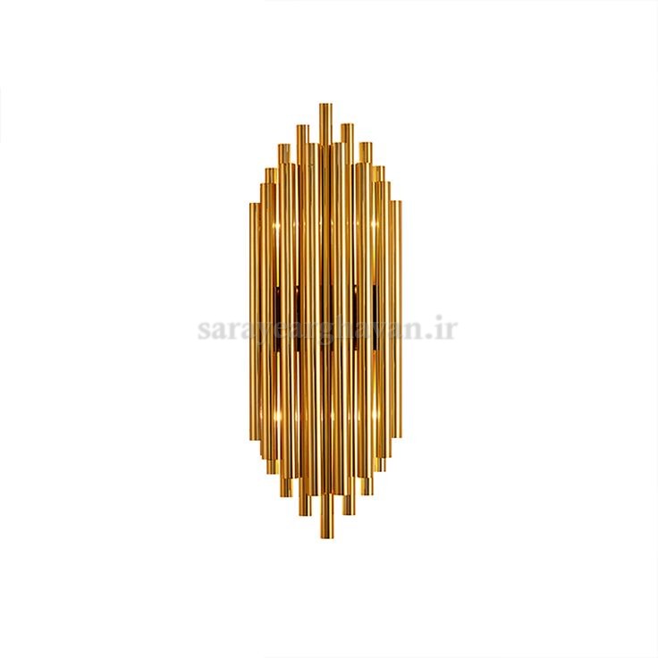 دیوارکوب(چراغ دیواری) مدرن فلزی 2 شعله، با طراحی لوکس و کاربردی D128