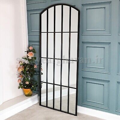 آینه ایستاده قدی مدرن فلزی کد E105 (ارسال فریم بدون آینه) | طرح مشبک