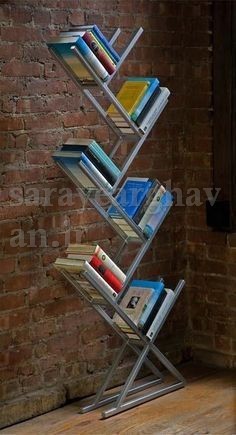 استند کتابخانه مدرن فلزی | شیک و کلاسیک  (با رویه شیشه یا MDF) G107