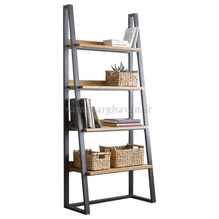 استند(شلف باکس)ایستاده مدرن فلزی چندطبقه (با رویه شیشه یا MDF) G112