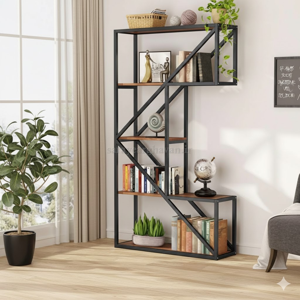 استند(شلف باکس) ایستاده مدرن فلزی شیک (با رویهMDF) G119