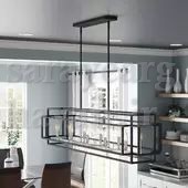 لوستر کانتری مدرن زیبا و خاص 10 شعله K107