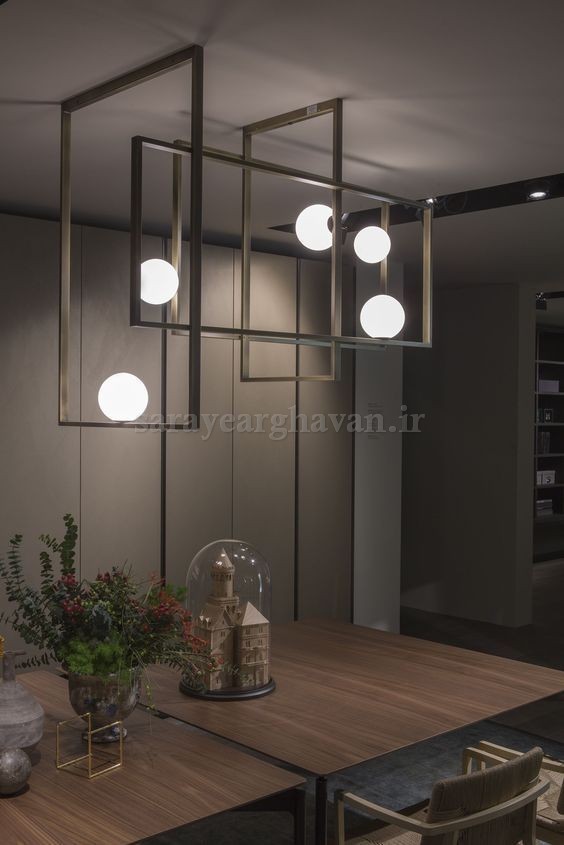 لوستر کانتری مدرن 5 شعله(با ارسال حباب) K113