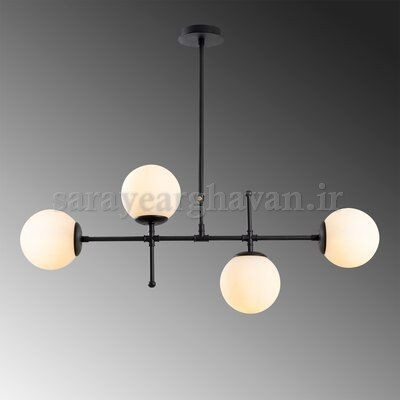 لوستر کانتری مدرن4 شعله زیبا (با ارسال حباب) K130