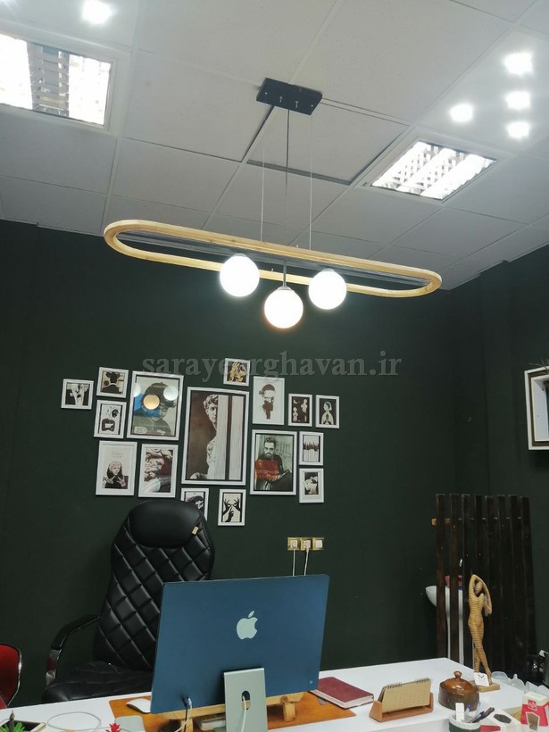 لوستر کانتری مدرن3 شعله(با ارسال حباب) K128