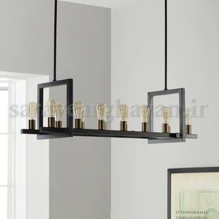لوستر کانتری مدرن 14 شعله طرحی شیک و کلاسیک K146