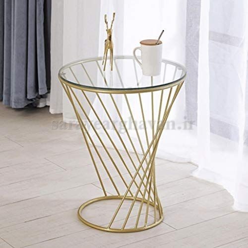 میز خاطره مدرن فلزی (رویهMDF،وکیوم طرح سنگ یاشیشه) M154