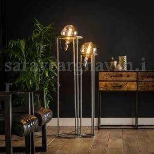 آباژور ایستاده مدرن فلزی تک شعله(ست دوتایی) R105 دارای گارانتی ۵ ساله