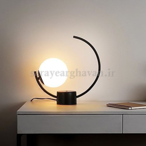 آباژور رومیزی مدرن فلزی تک شعله(ارسال با حباب)  R121