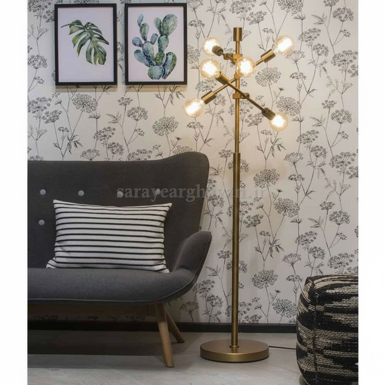 آباژور ایستاده مدرن فلزی 7 شعله  R136