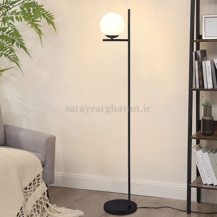 آباژور ایستاده مدرن فلزی تک شعله(ارسال با حباب) R143