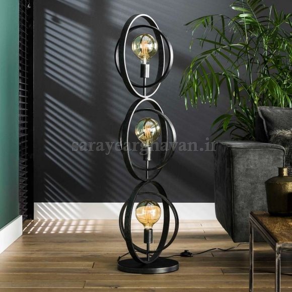 آباژور ایستاده مدرن فلزی 3 شعله R144