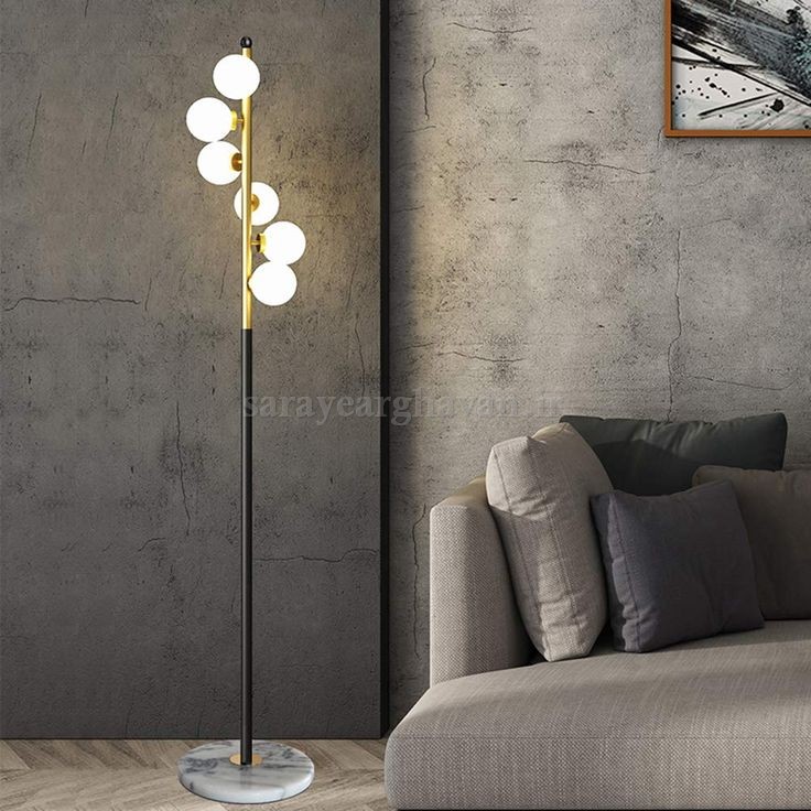 آباژور ایستاده مدرن فلزی6 شعله(ارسال با حباب) R149