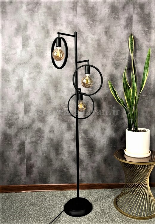آباژور ایستاده مدرن فلزی3 شعله R155