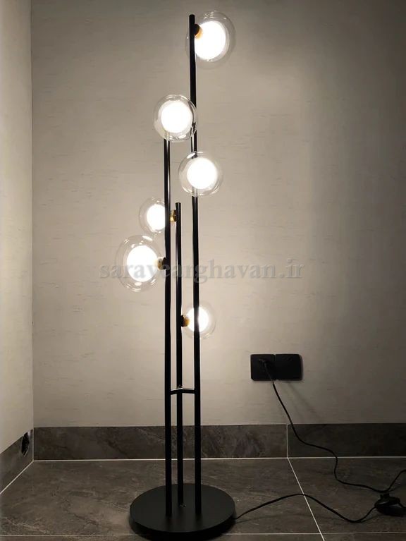 آباژور ایستاده مدرن فلزی 6 شعله(ارسال با حباب) R172