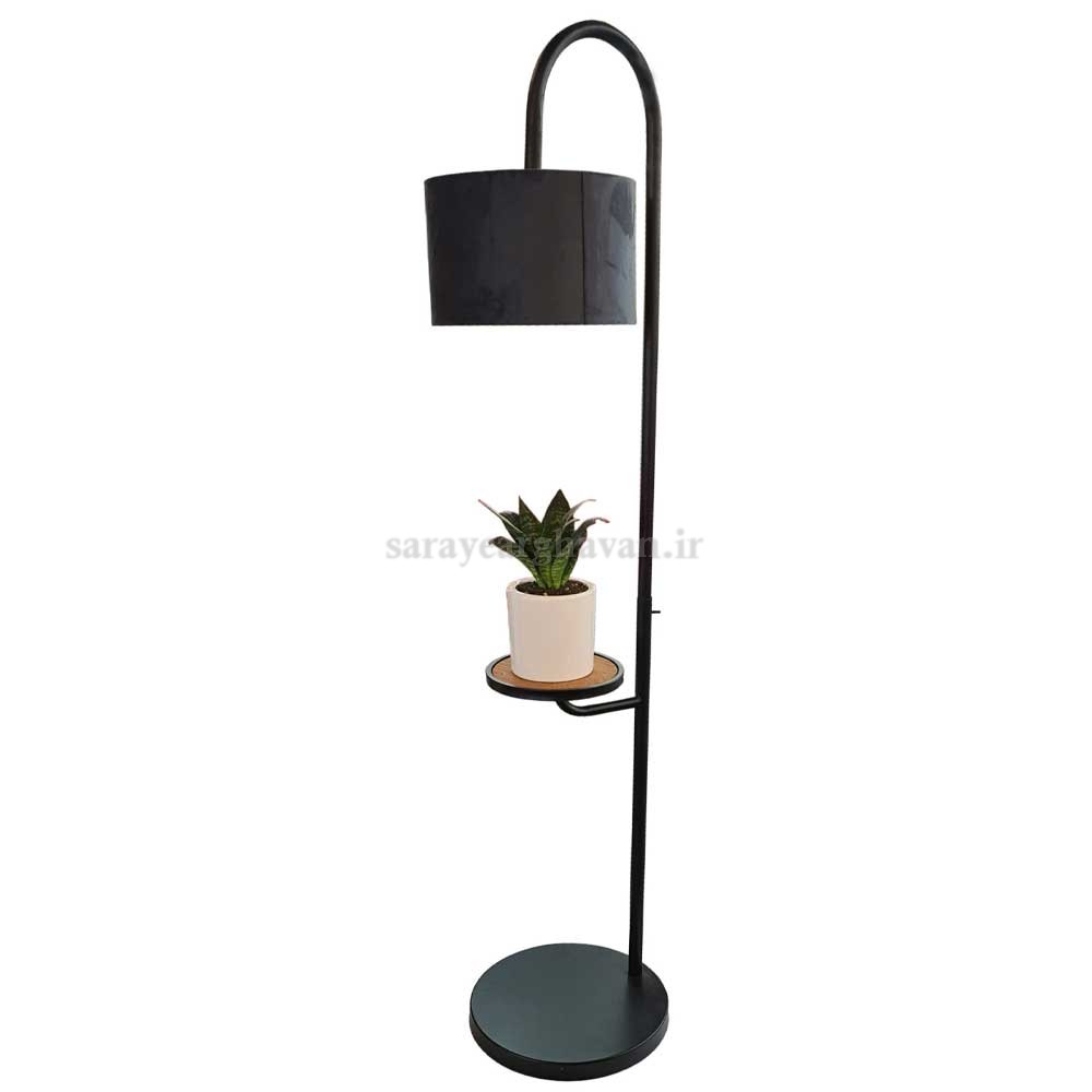 آباژور ایستاده مدرن فلزی تک شعله (با شِید دلخواه )R187