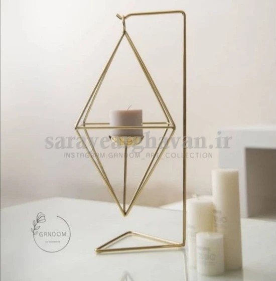 جاشمعی رومیزی مدرن فلزی,طرح آویز جذاب  N213