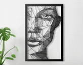 تابلو دکوراتیو فلزی مدرن، کد T114 | طراحی مدرن چهره | مینیمال_تابلو لیزری