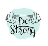 تابلو دکوراتیو فلزی مدرن کد T281 | طرح "Be Strong" | مناسب سالن های ورزشی