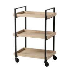 ترولی بار (میز بار) مدرن فلزی با رویهMDF کد M156 | طراحی خاص و زیبا
