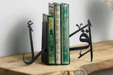 نگهدارنده کتاب فلزی مدرن، کد L101 | طرح " اقرا " دو تکه | BOOKEND-مینیمال_ لیزری